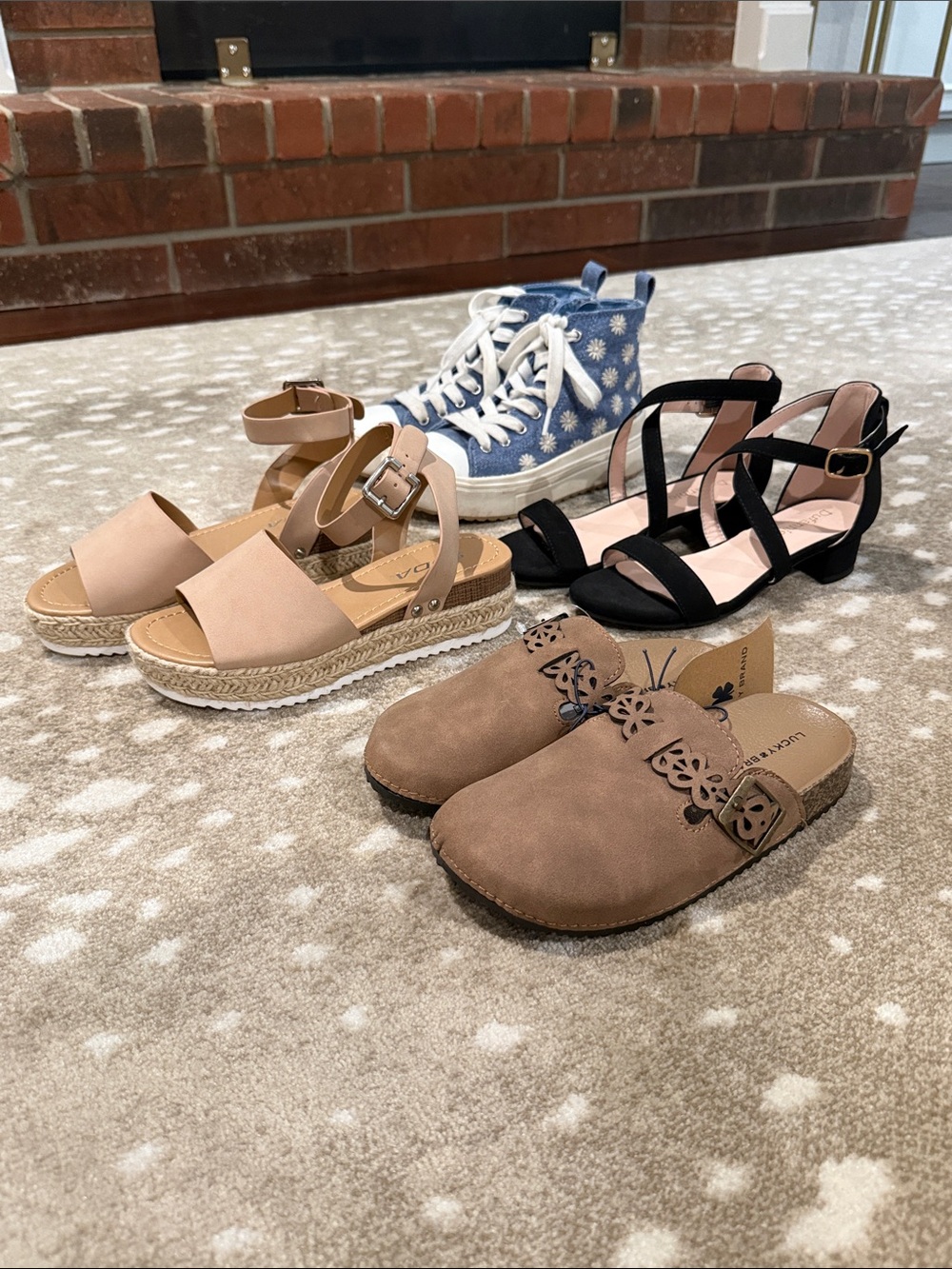 Bundle (4) Pairs of Girls Variety of Shoes. Size 1